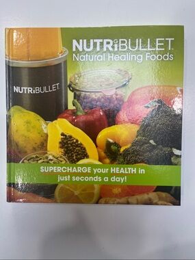 NutriBullet Natural Healing Foods Recipe Cook Book Hardcover by Blenders
